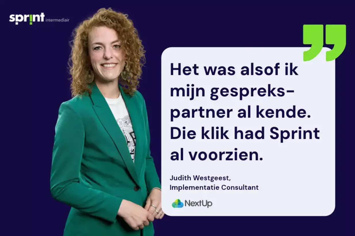 Recruitment in IT, Software en AI: Judith startte als Implementatie Consultant.