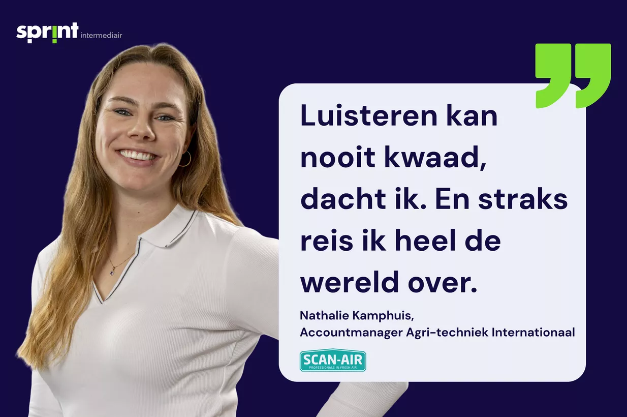 Nathalie Kamphuis over haar bemiddeling via Sprint Intermediair naar Scan-Air
