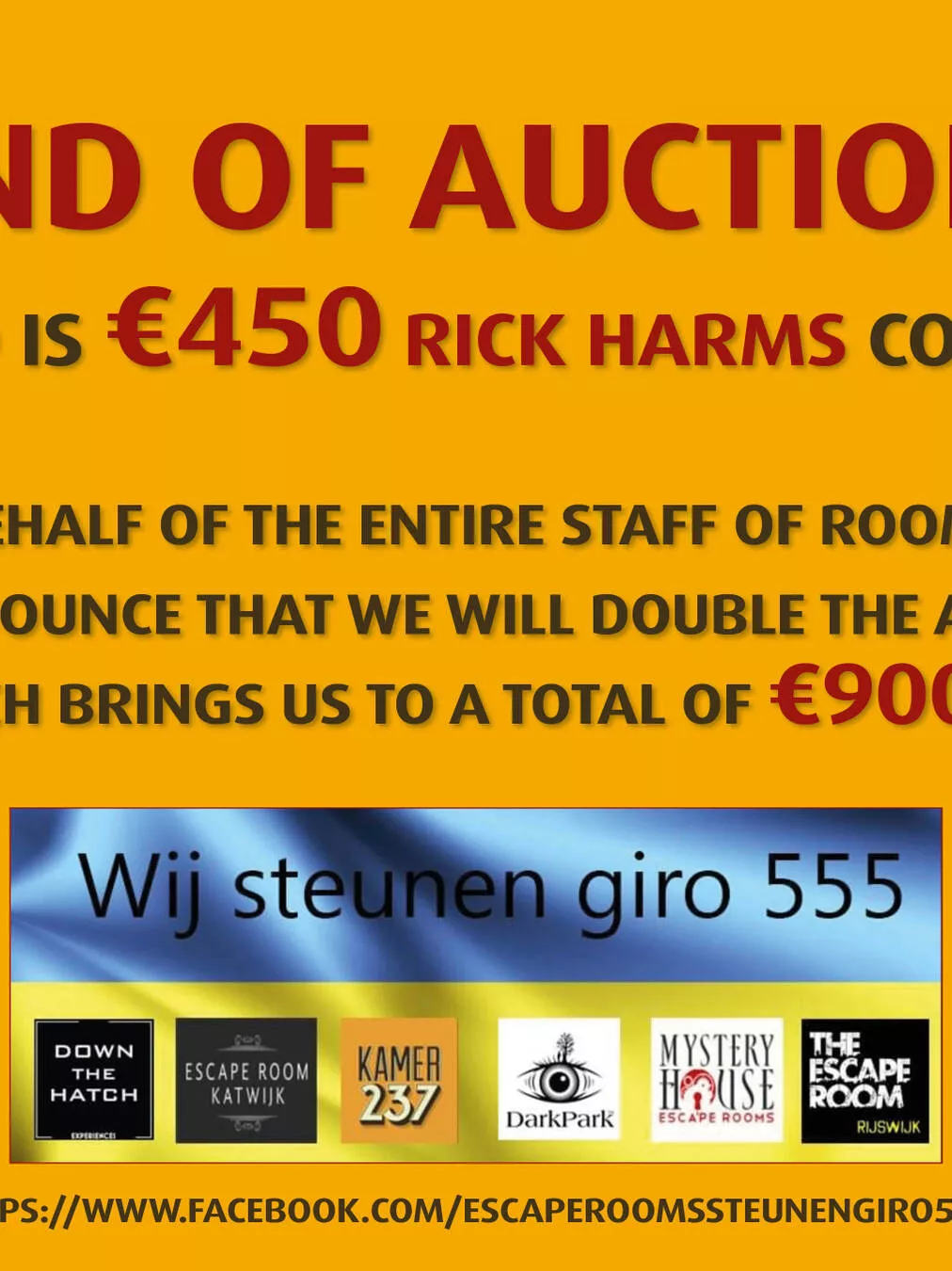 End of auction!