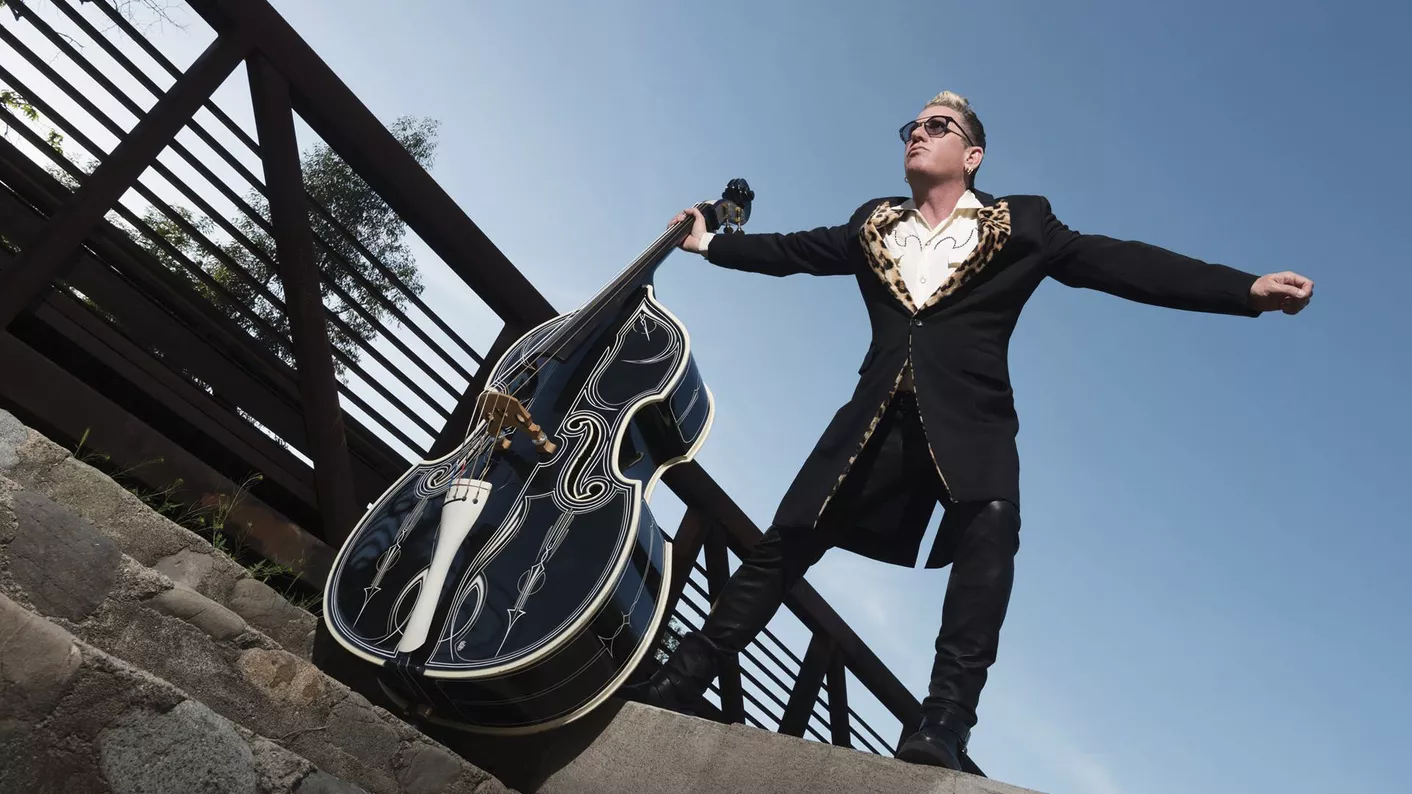 Lee Rocker of the Stray Cats