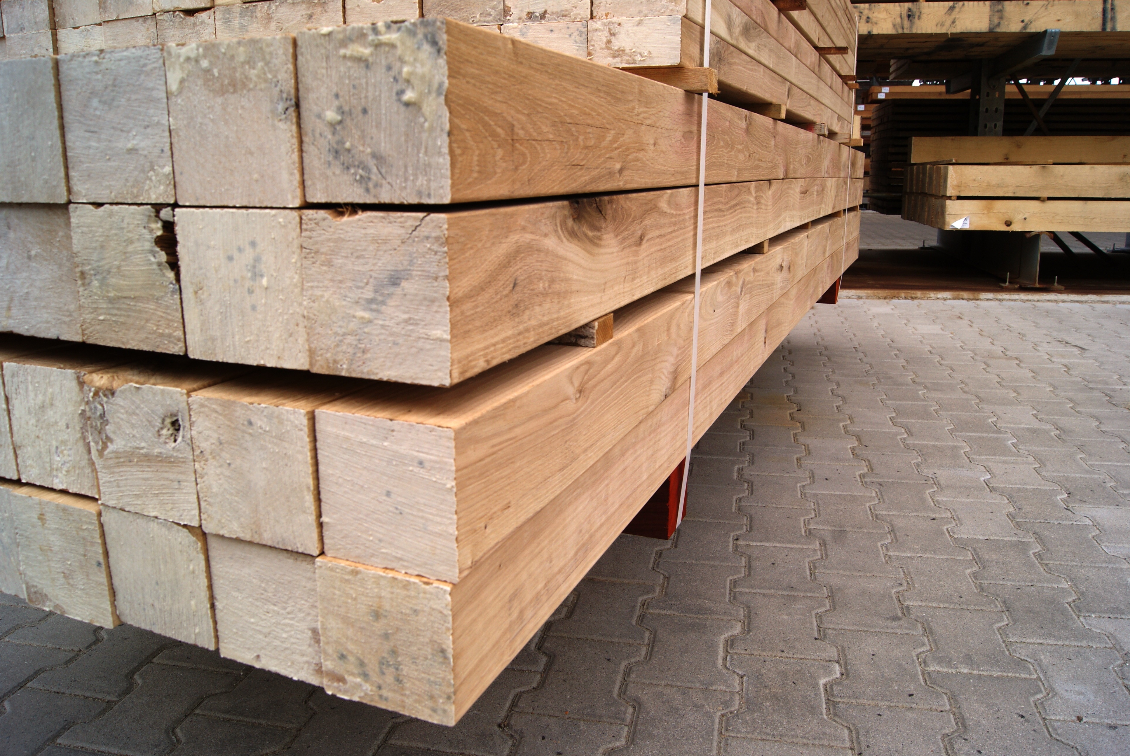 Europäische eiche Balken, Glattgehobelt (90x90mm) GevenHolz